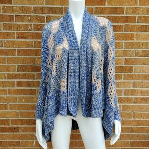 Love Stitch Open Front Cardigan Sz M